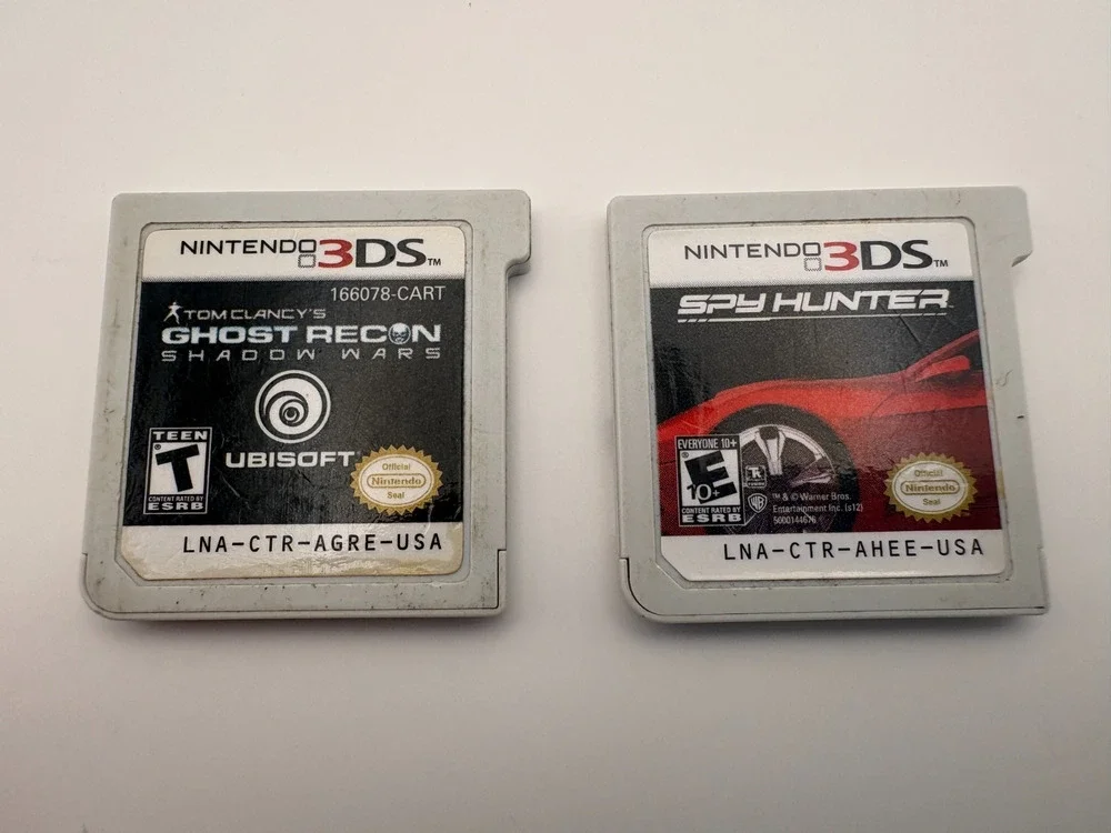Nintendo 3DS Bundle Ghost Recon Shadow Wars Spy Hunter Tested Authentic